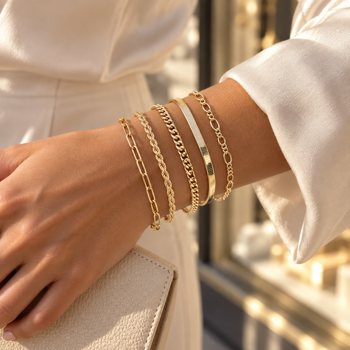 Armband-Set aus Gold