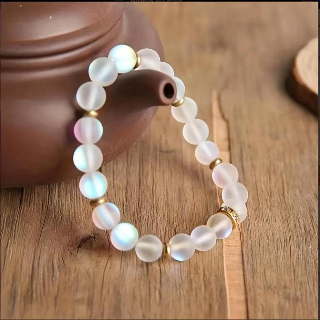 Armband „Vertrauen“ mit Margeriten und Mondstein