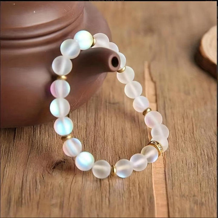 Armband „Vertrauen“ mit Margeriten und Mondstein