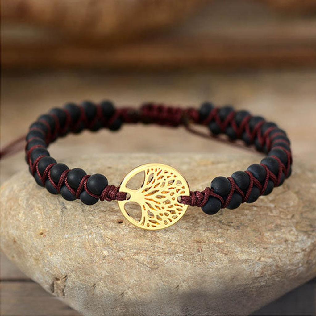 Armband aus Jaspis Lebensbaum