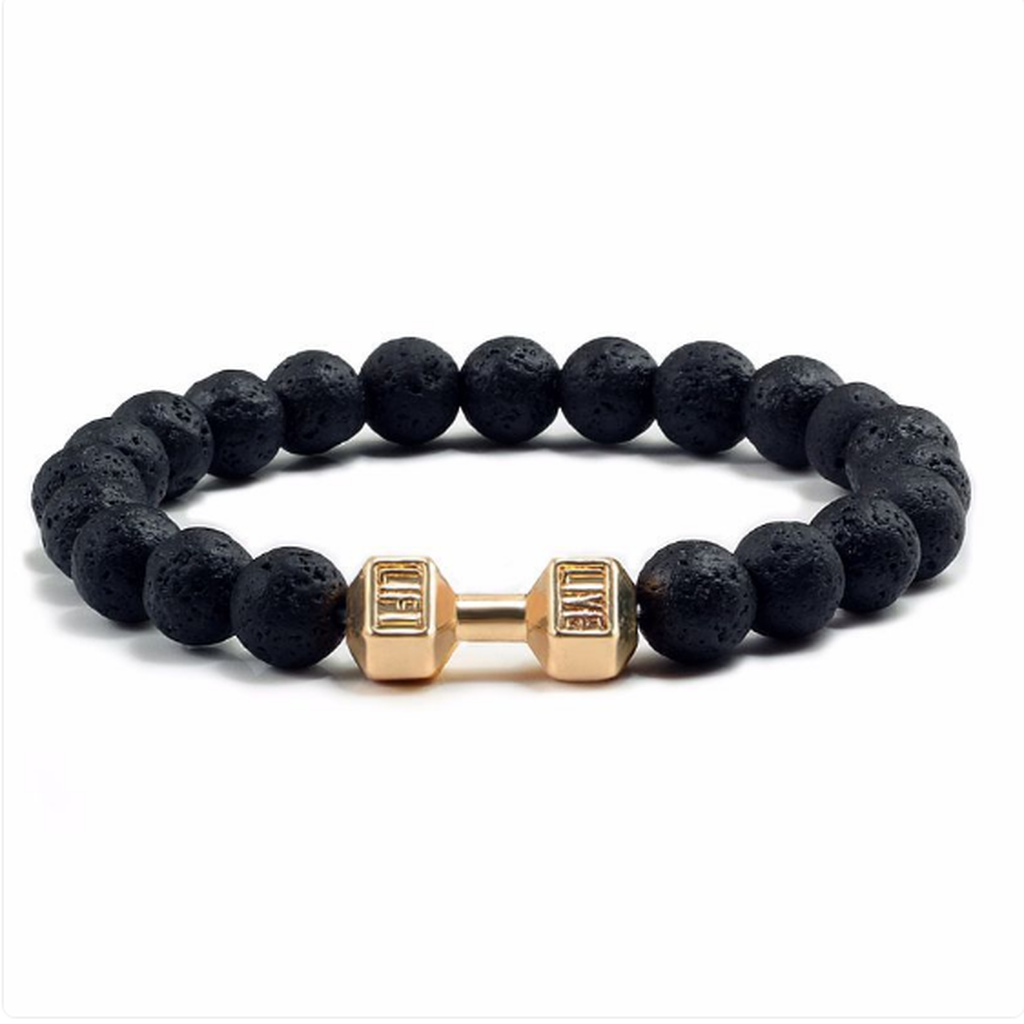 Aromatherapie-Armband mit Lavasteinen