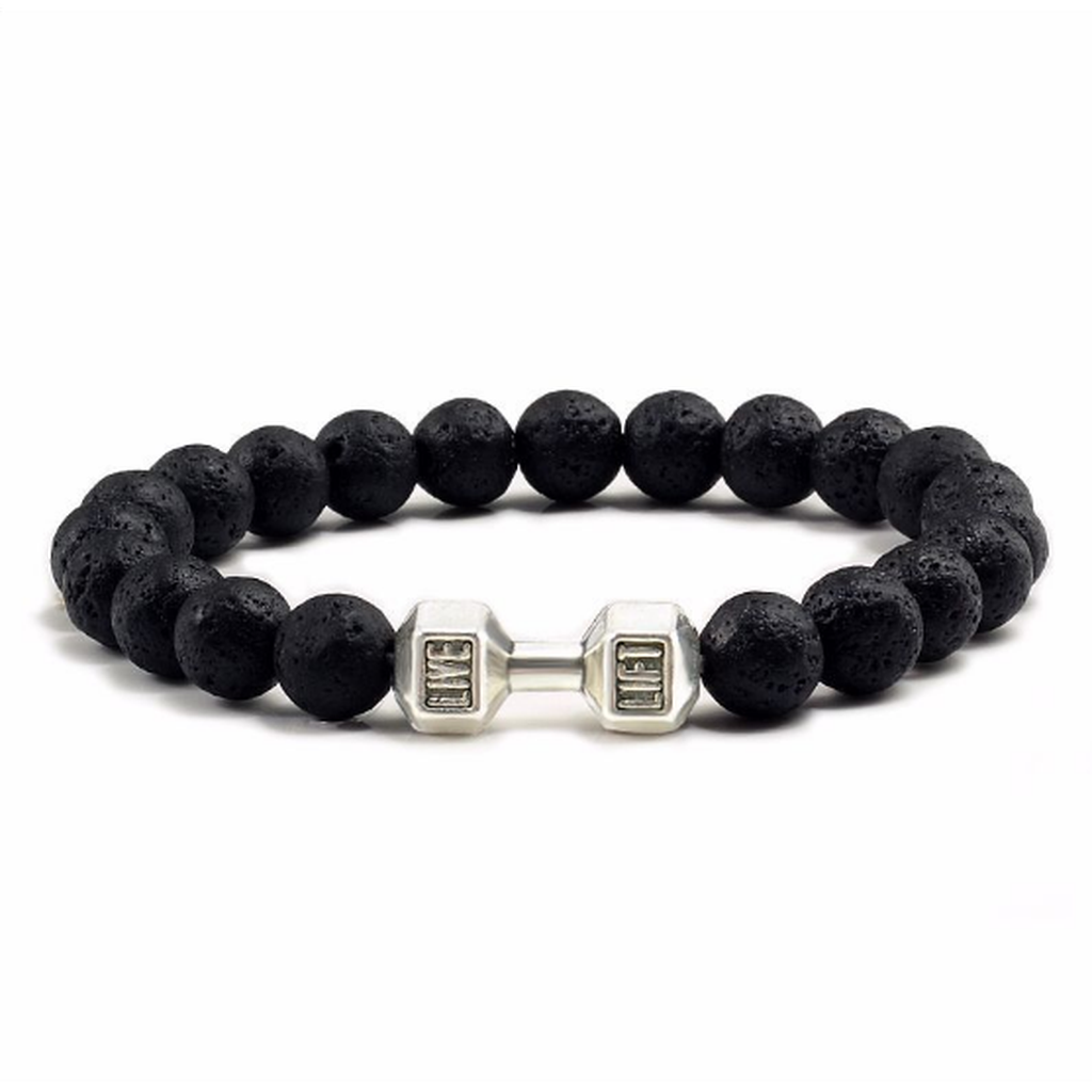 Aromatherapie-Armband mit Lavasteinen