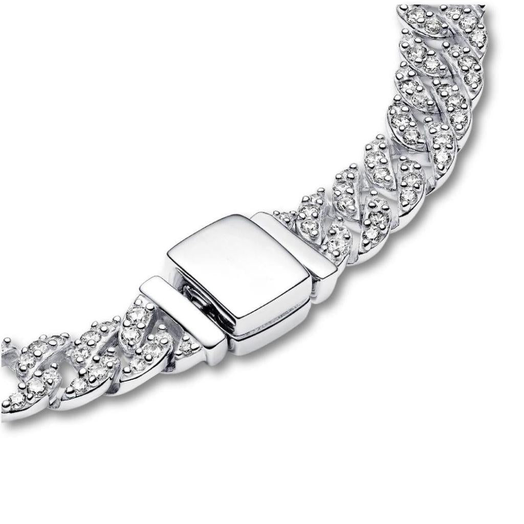 Breites goldenes Panzerkettenarmband