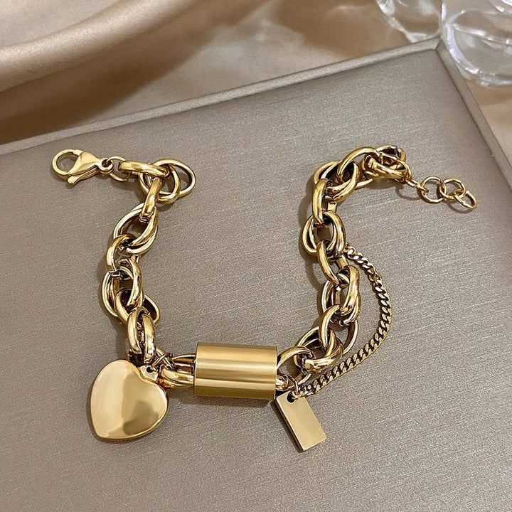 Dickes Armband in Gold
