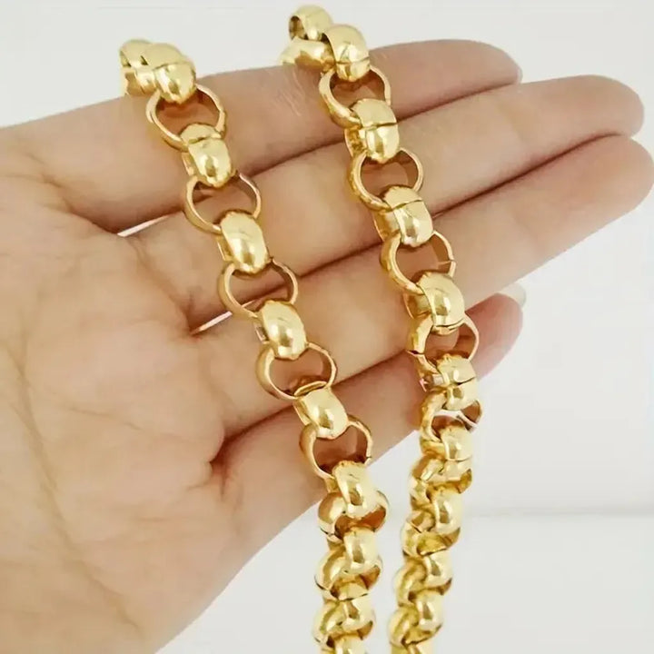 Elegante handgefertigte Halskette aus Edelstahl