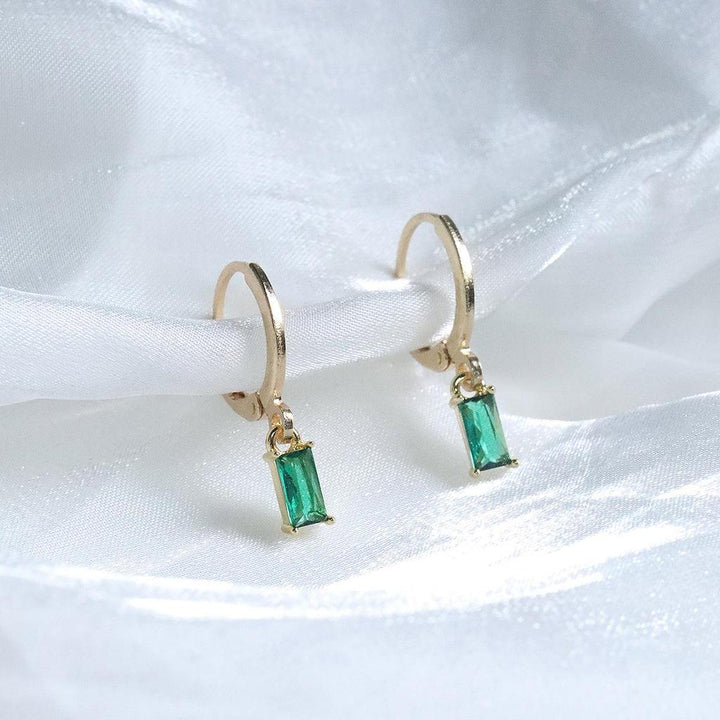 Elegante Louisa Ohrringe mit Smaragd