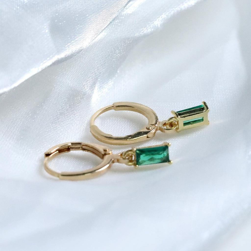 Elegante Ohrringe Louisa mit Smaragd