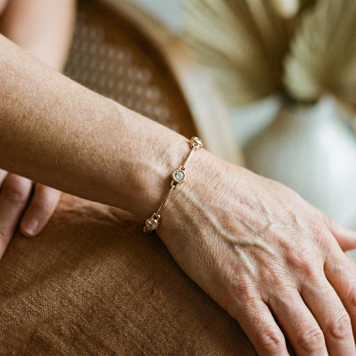 Elegantes Armband mit Brillanten in Gold