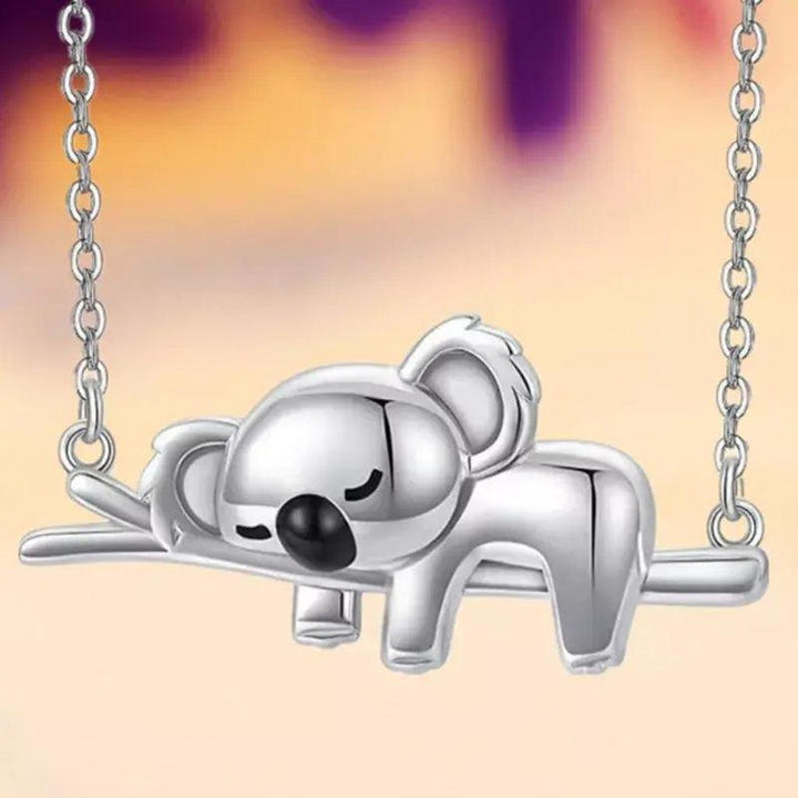 Halskette aus Weissgold mit Koala