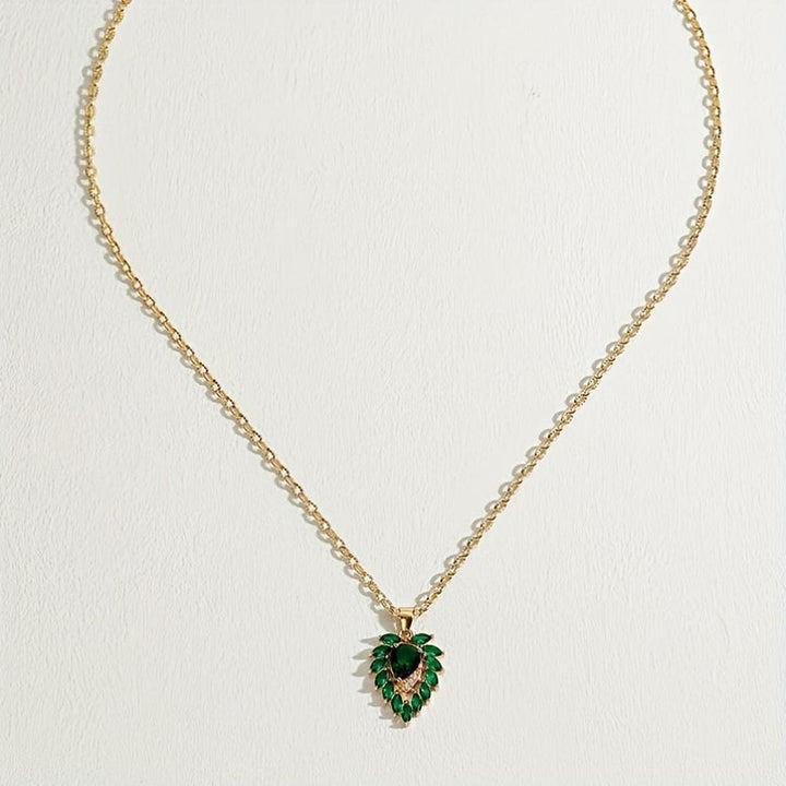 Kette Matilde Herz aus Smaragd