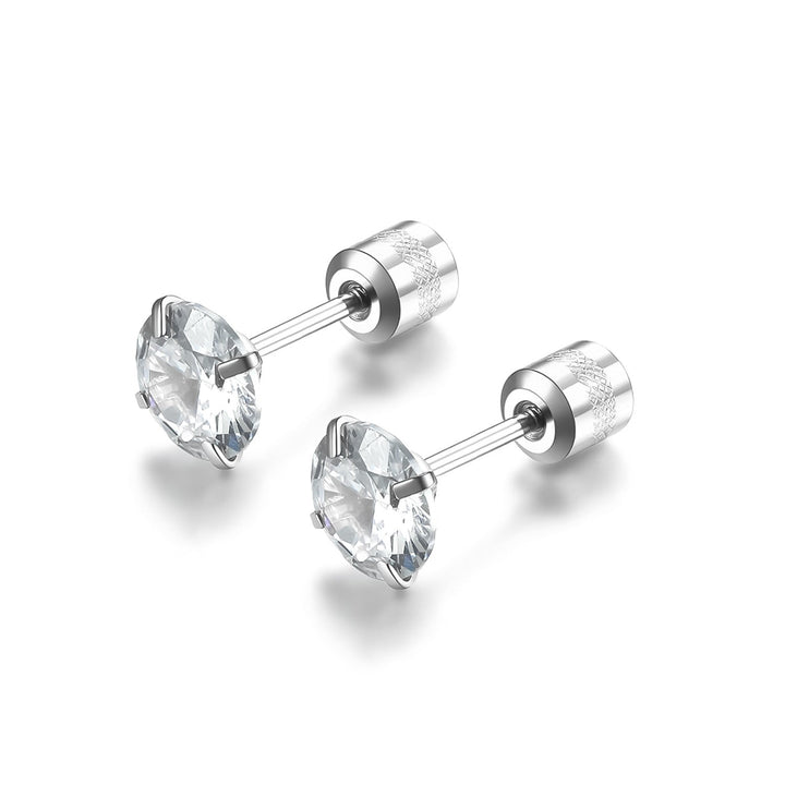 Klassische Solitär-Ohrstecker
