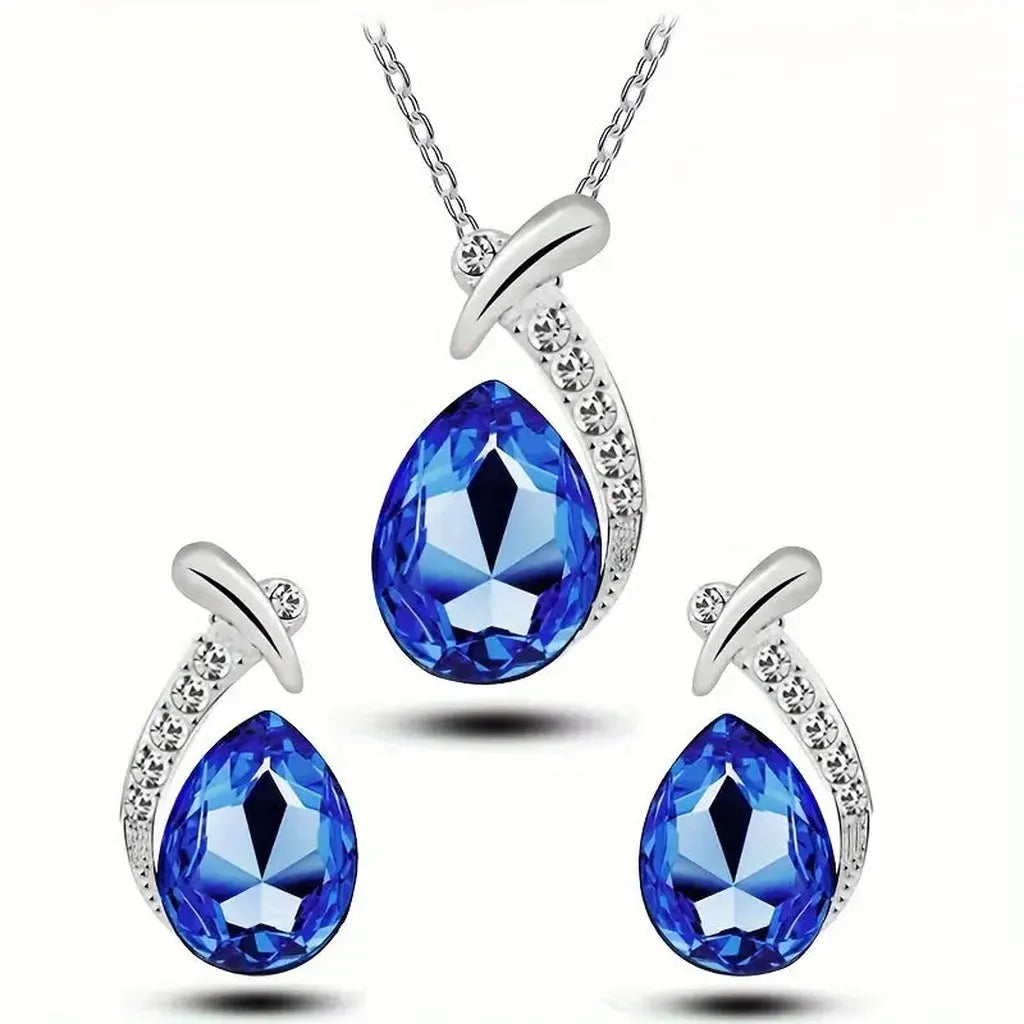 Klassisches Schmuckset Meerjungfrau-Eleganz | Weissgold