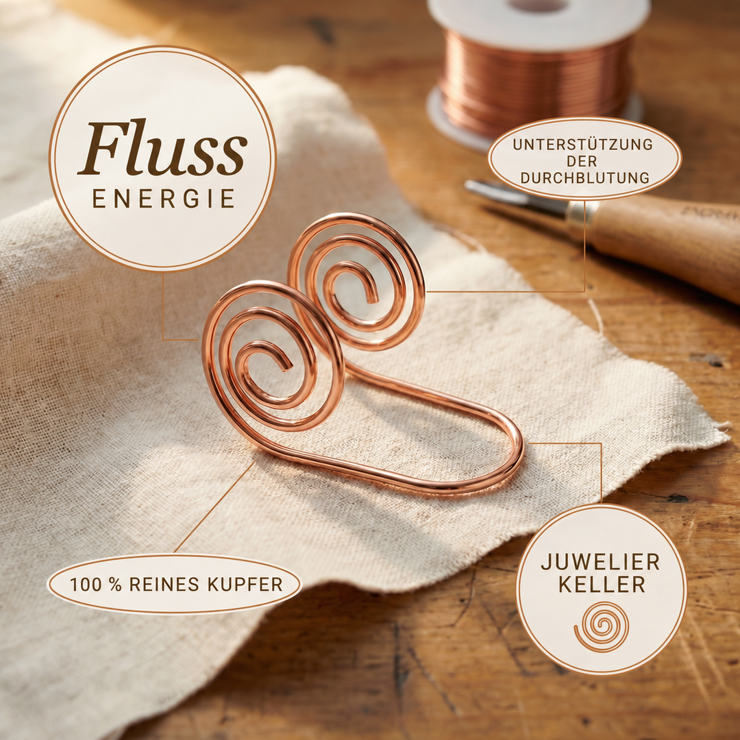 Kupfer-Handspirale Fluss