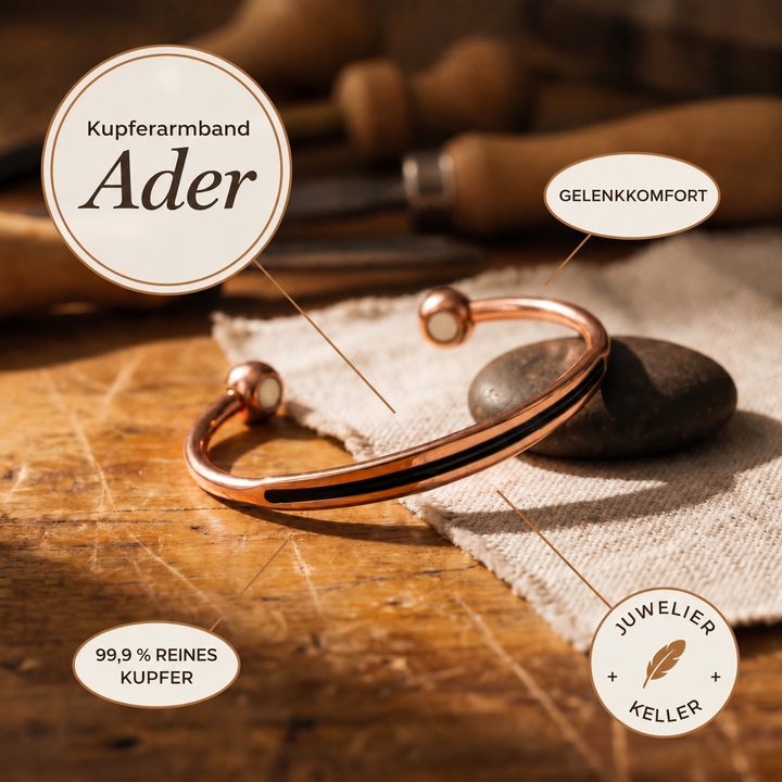 Kupferarmband Ader