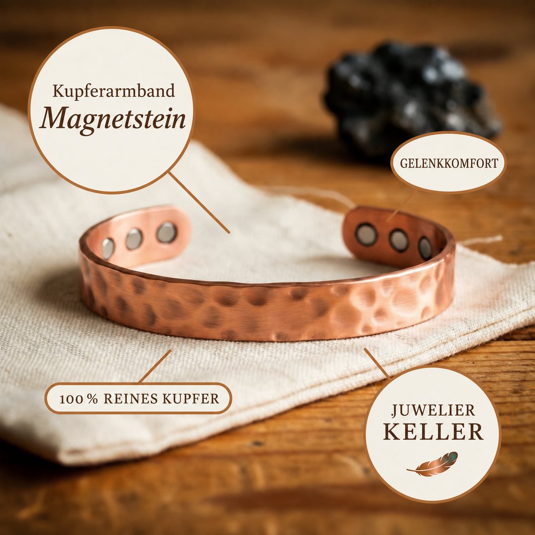 Kupferarmband Magnetstein