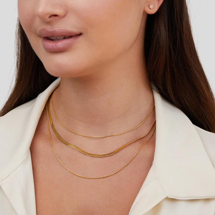 Mehrlagige Goldkette