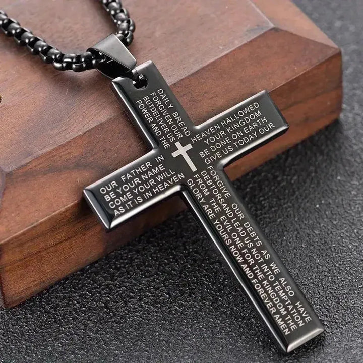 Moderne Unisex-Halskette mit hängendem Kreuz