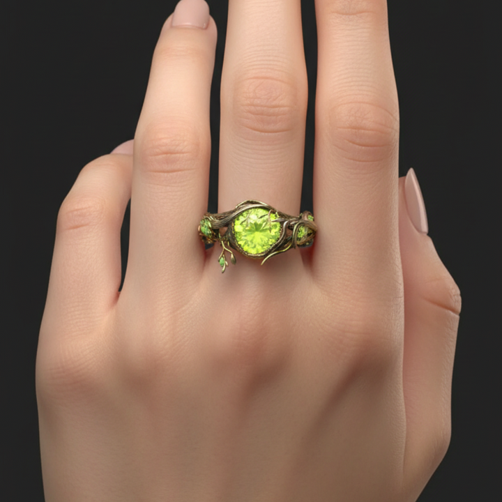 Naturring Opal Grün
