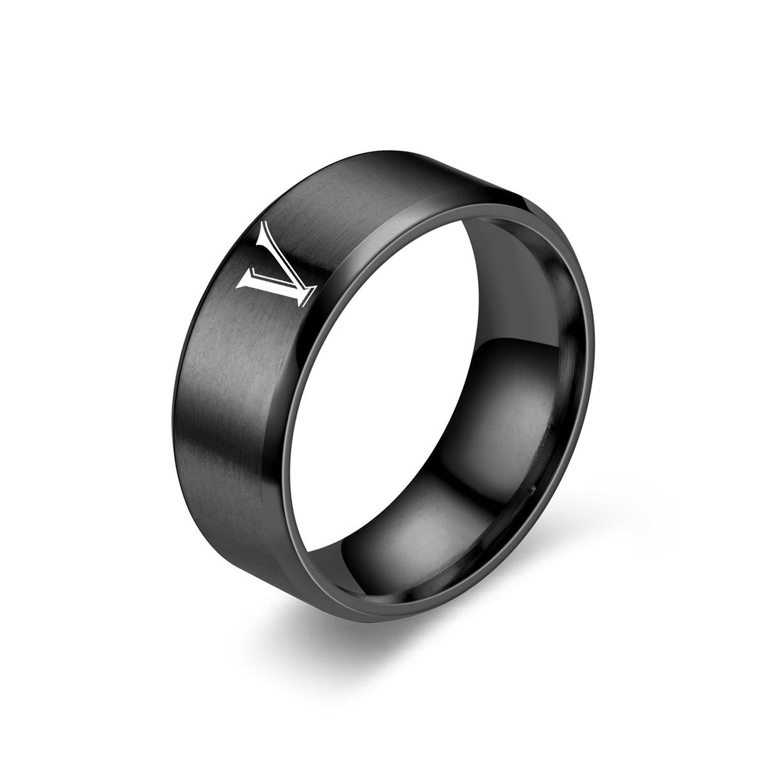 Obsidian Initialenring