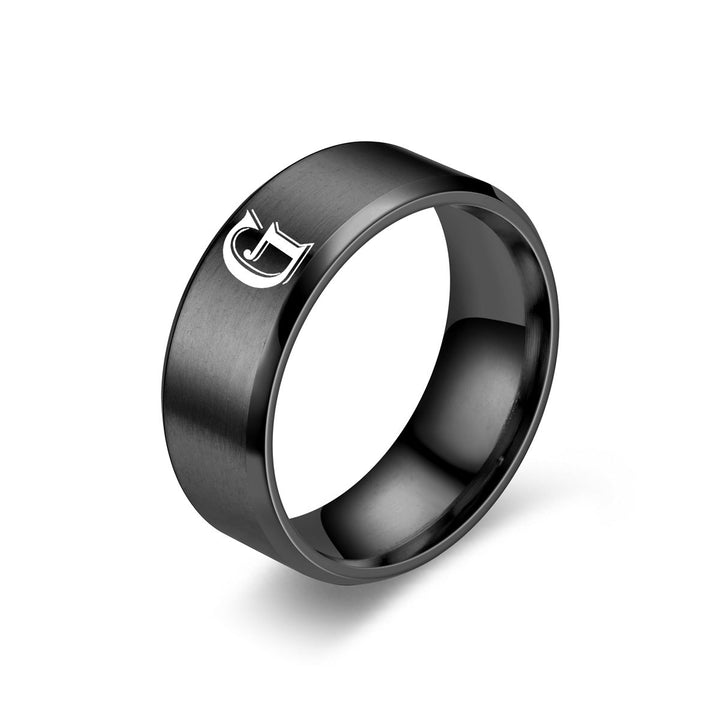 Obsidian Initialenring