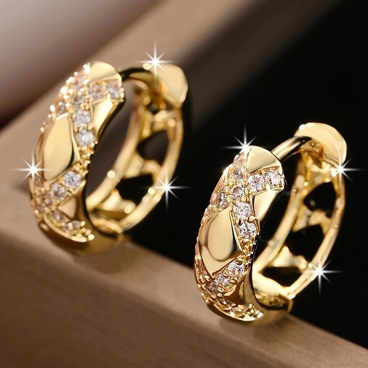 Ohrringe goldene Aura