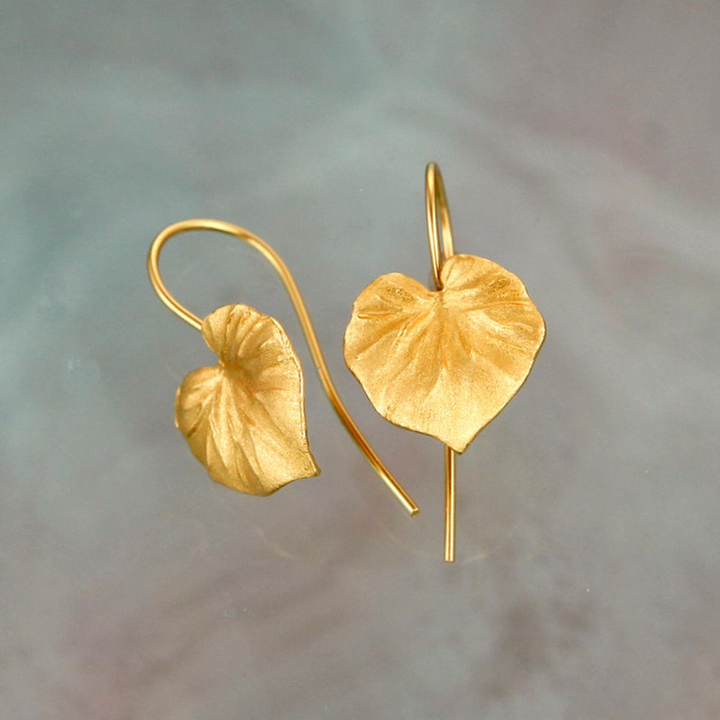Ohrringe goldene Blätter