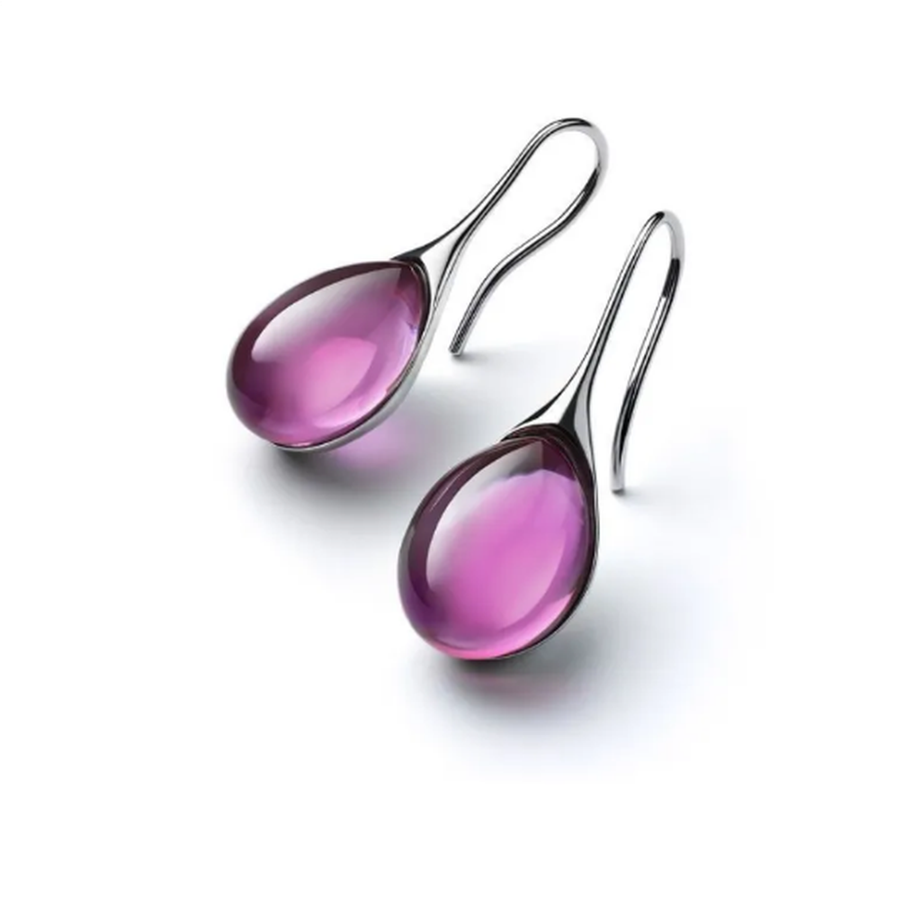 Ohrringe mit eingebettetem Opal
