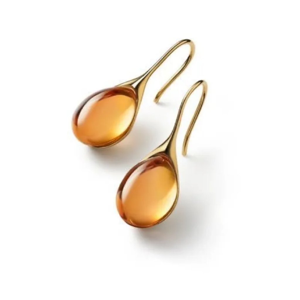 Ohrringe mit eingebettetem Opal