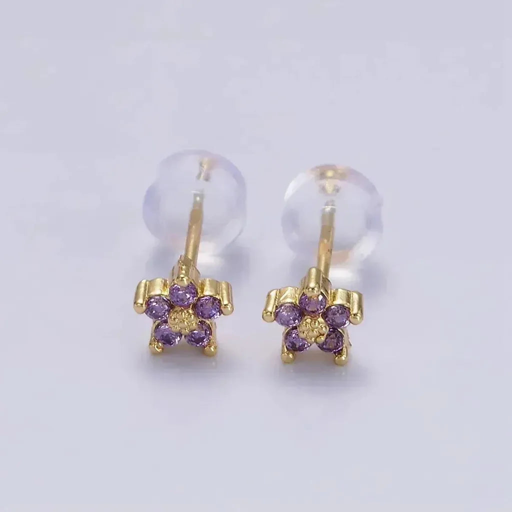Ohrstecker mit zartem Blumenmotiv
