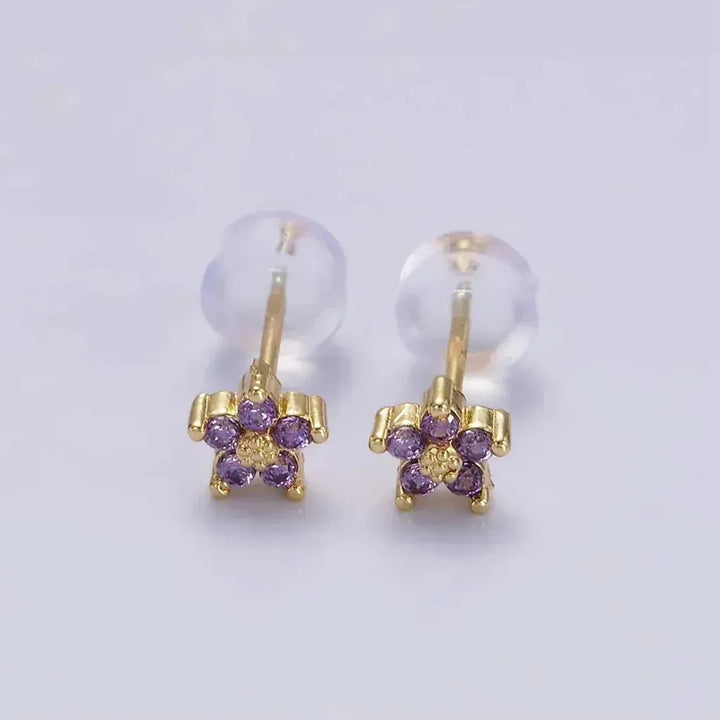 Ohrstecker mit zartem Blumenmotiv