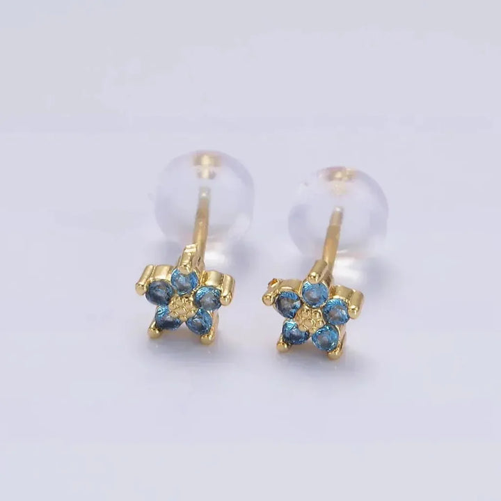 Ohrstecker mit zartem Blumenmotiv