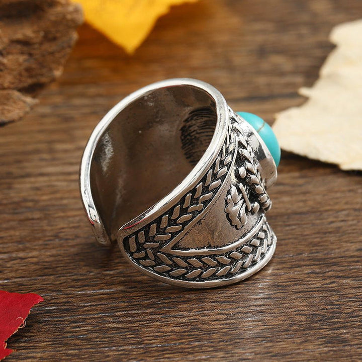Ravik Stein offener Ring | Weissgold