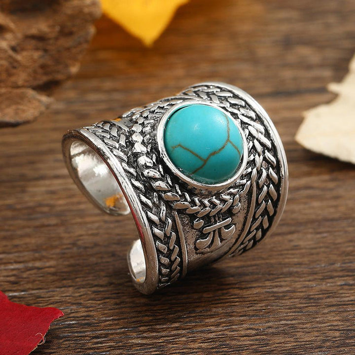 Ravik Stein offener Ring | Weissgold
