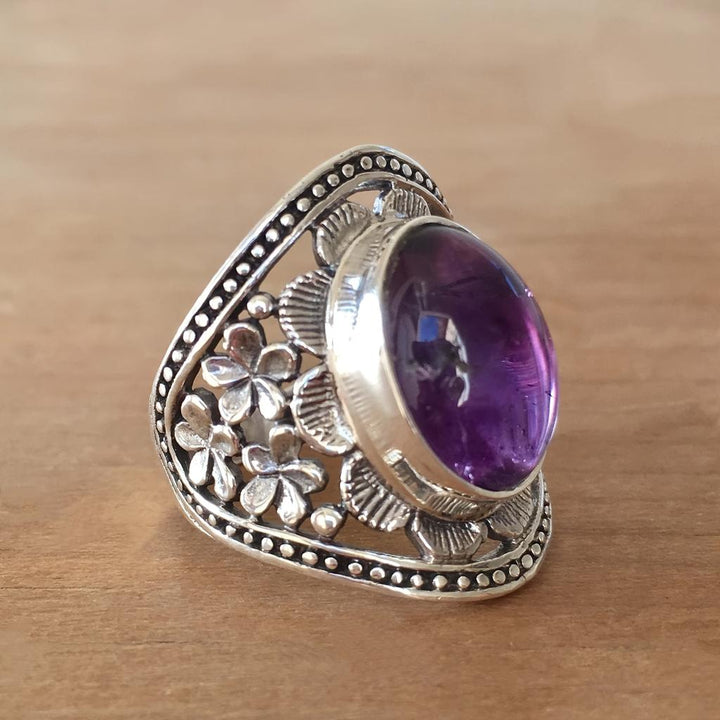 Ring Haida mit Amethyst