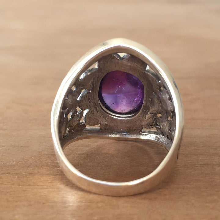 Ring Haida mit Amethyst