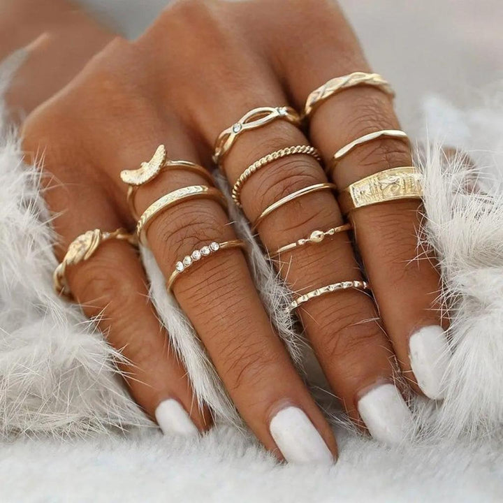 Ring-Set mit 8 bis 12 Ringen