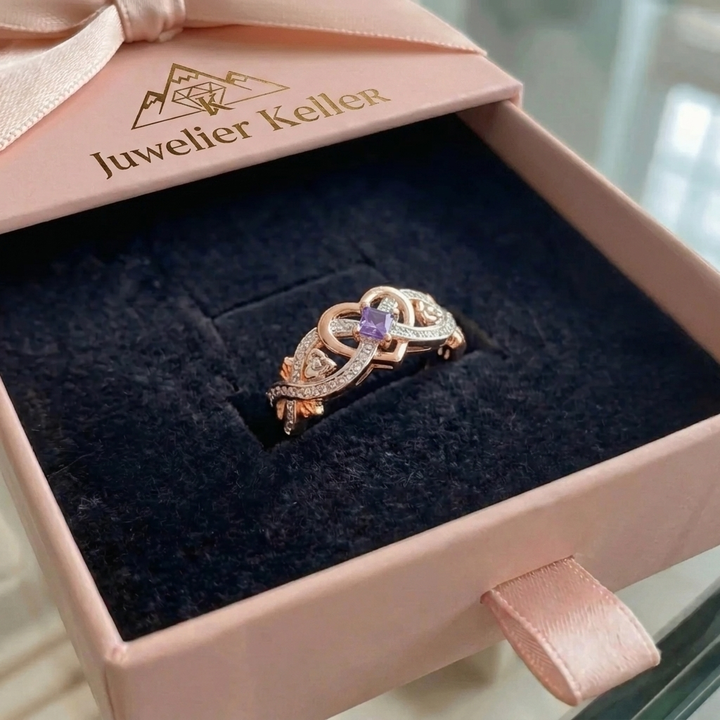 Ring Violetheart in Gold und Weissgold | Bicolor