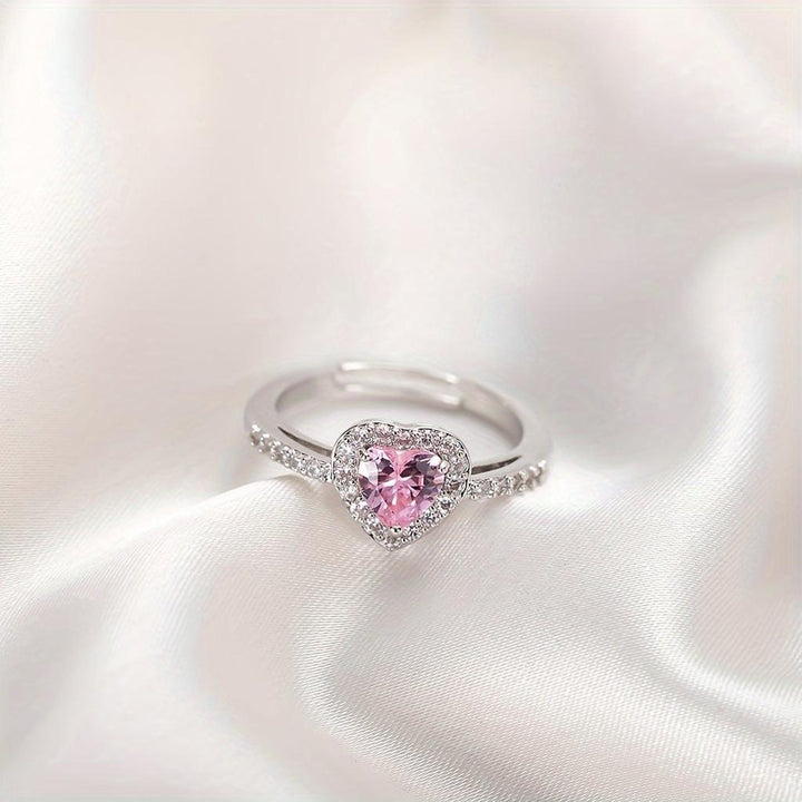 Rosekiss Herzring | Weissgold