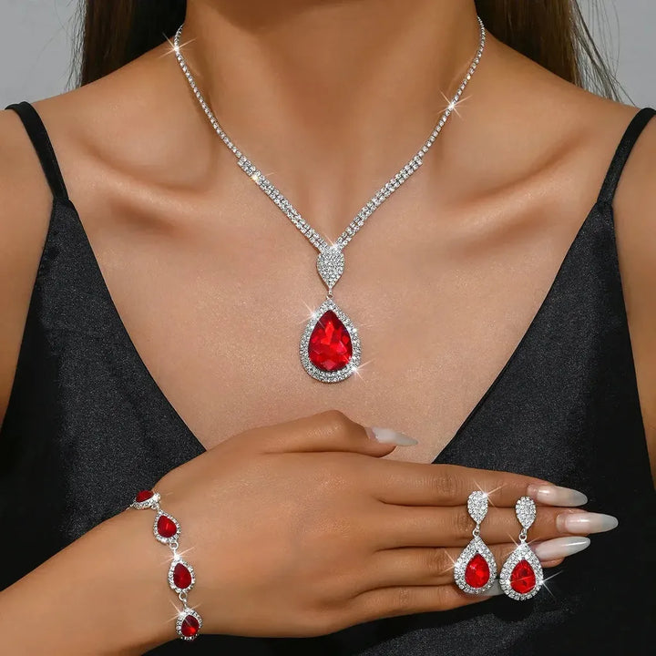 Schmuckset Thalira aus Weissgold
