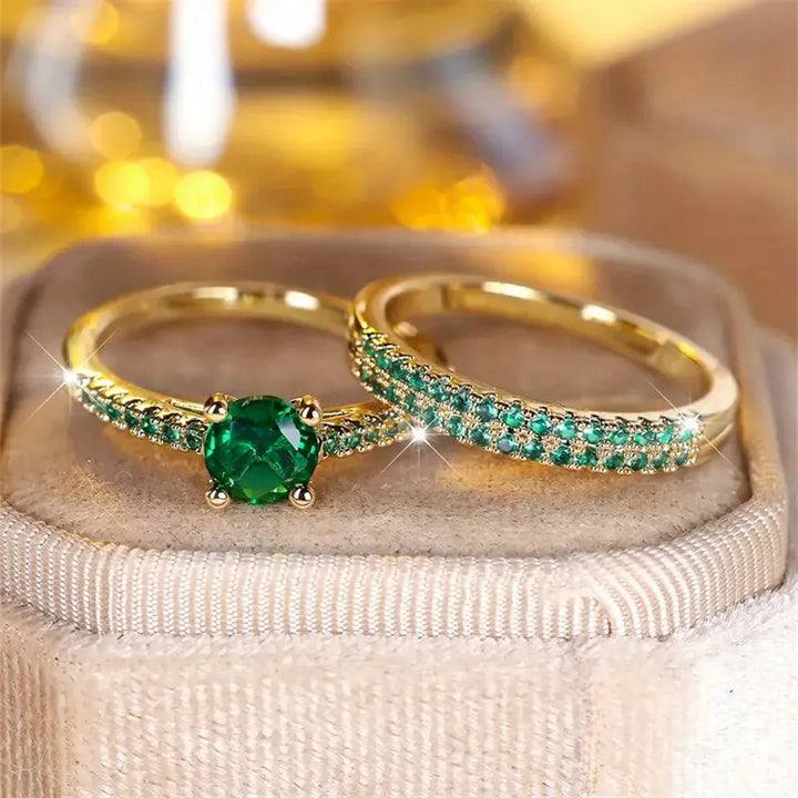 Serena Smaragd Duo Ring-Set
