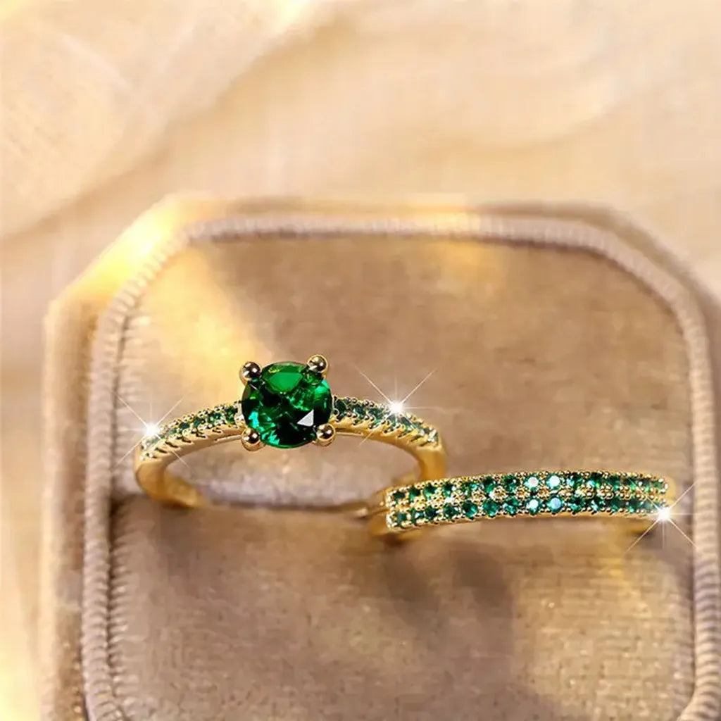 Serena Smaragd Duo Ring-Set