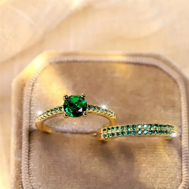 Serena Smaragd Duo Ring-Set