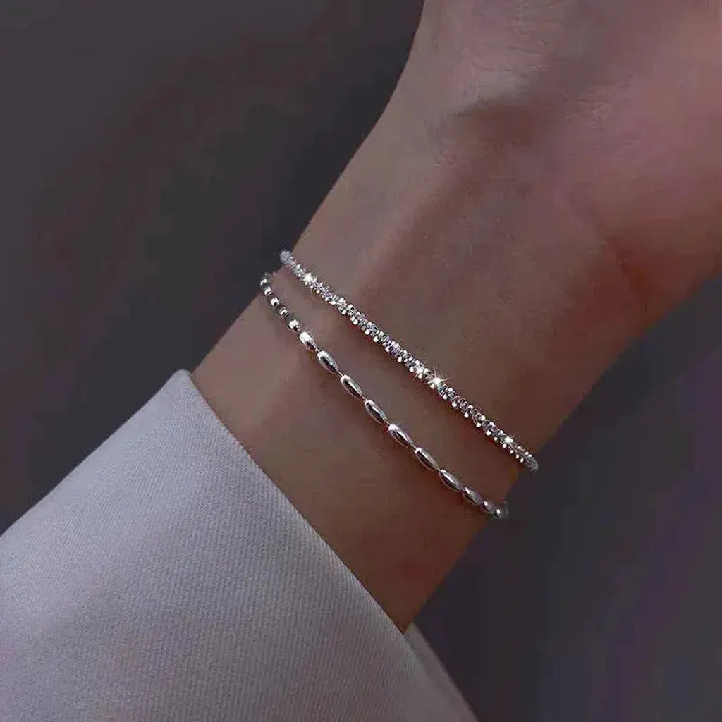 Weissgold-Armband mit Brillanten
