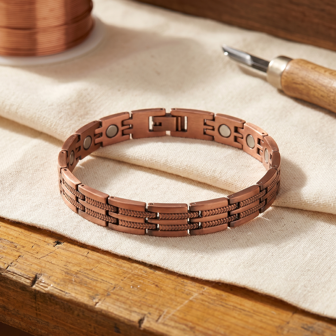 Herren-Kupferarmband Hecht