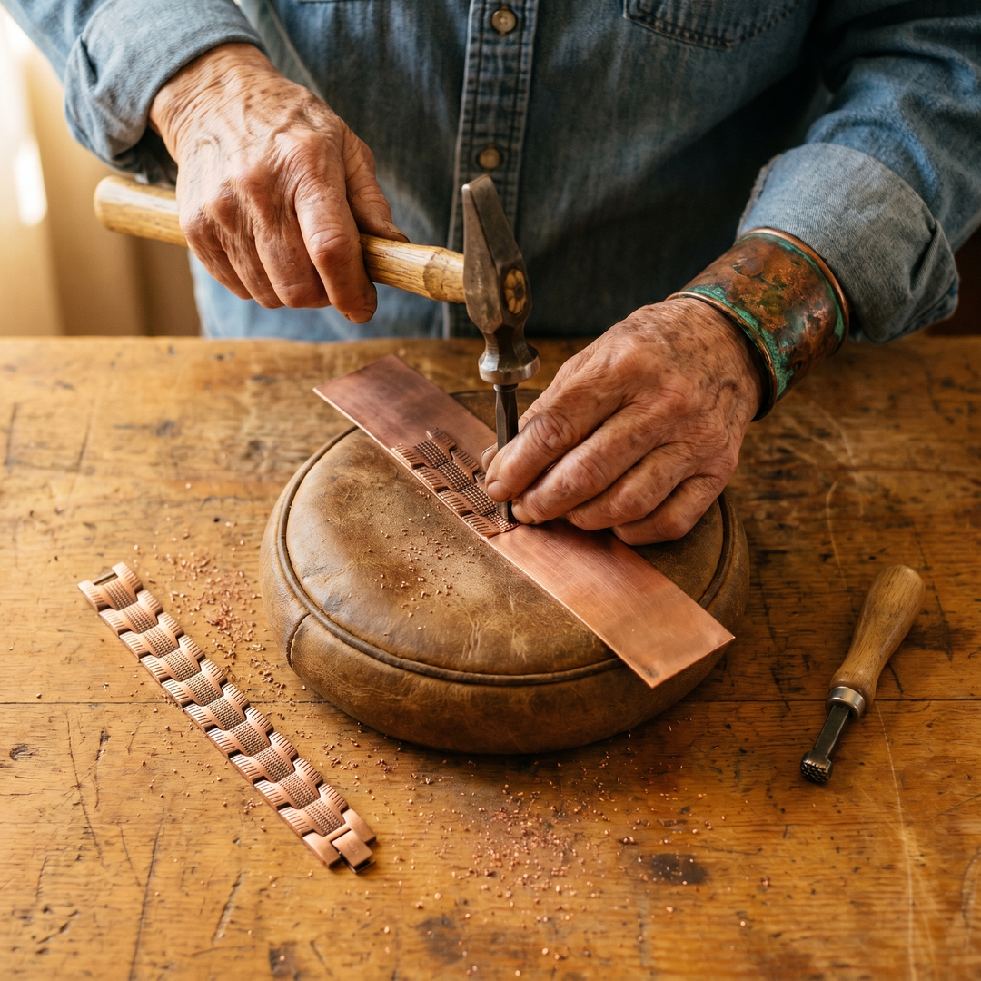 Kupferarmband Klippe