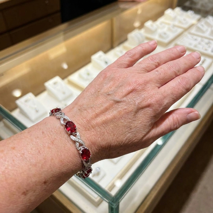 Alendra Flameaux Armband am Handgelenk getragen